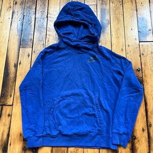 Nike Women’s XL Rally Funnel Neck Hoodie Blue Athletic Sweatshirt Casual